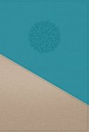 NIV Personal Size Bible Large Print Teal/Gold Thumb Indexed (Red Letter Edition) Premium Imitation Leather