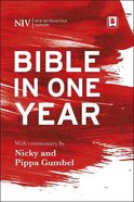 NIV Bible in One Year With Daily Commentary Hardback
