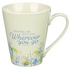 Ceramic Mug: God Will Be With You Wherever You Go (Joshua 1:9) (414 Ml) Homeware