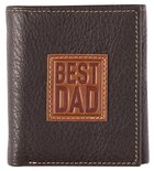 Leather Wallet: Best Dad Genuine Leather