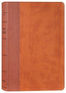 NIV Personal Size Bible Large Print Brown (Red Letter Edition) Premium Imitation Leather