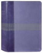 NIV Giant Print Compact Bible Purple (Red Letter Edition) Premium Imitation Leather