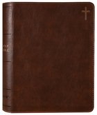 NIV Journal the Word Bible Brown Double Column (Red Letter Edition) Premium Imitation Leather