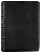 NIV Side-Column Reference Bible Wide Margin Goatskin Black Premier Collection (Black Letter Edition) Genuine Leather