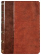 KJV Giant Print Bible 2-Tone Brown Red Letter Edition Imitation Leather