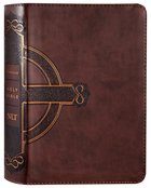 NLT Compact Giant Print Bible Filament Enabled Edition Mahogany Celtic Cross (Red Letter Edition) Imitation Leather