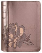 NLT Compact Giant Print Bible Filament Enabled Edition Rose Metallic Peony (Red Letter Edition) Imitation Leather