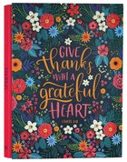 Extra Large Quarter-Bound Journal: Give Thanks Flower Meadow (1 Thess. 5:18) Flexi Back