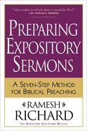 Preparing Expository Sermons: A Seven-Step Method For Biblical Preaching Paperback