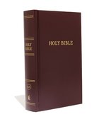 KJV Pew Bible Large Print Burgundy (Red Letter Edition) Hardback