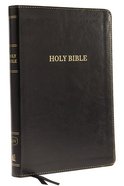 KJV Thinline Bible Large Print Black (Red Letter Edition) Premium Imitation Leather