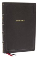 NKJV Deluxe Thinline Reference Bible Large Print Black (Red Letter Edition) Premium Imitation Leather