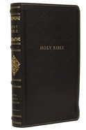 KJV Sovereign Collection Bible Personal Size Black Thumb Indexed (Red Letter Edition) Premium Imitation Leather