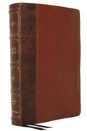 NKJV Large Print Verse-By-Verse Reference Bible Maclaren Series Brown Premium Imitation Leather