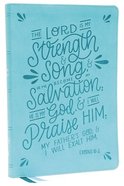 NKJV Thinline Bible Verse Art Cover Collection Teal (Red Letter Edition) Premium Imitation Leather