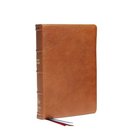 NKJV Reference Bible Brown Premier Collection (Red Letter Edition) Genuine Leather
