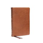 NKJV Reference Bible Brown Premier Collection Thumb Indexed (Red Letter Edition) Genuine Leather