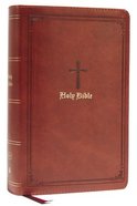 KJV End-Of-Verse Reference Bible Personal Size Large Print Brown (Red Letter Edition) Premium Imitation Leather