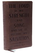 KJV Personal Size Reference Bible Verse Art Cover Collection Brown (Red Letter Edition) Genuine Leather