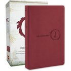 NLT Jesus Centered Bible Cranberry (Red Letter Edition) Imitation Leather