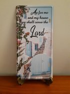 Metal Plaque: As For Me and My House... Plaque