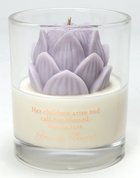 Jars of Flowers Soy Blend Candle: Violet Lotus Flower, English Pear & Freesia Scent Homeware