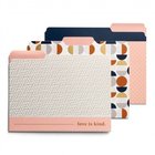 File Folders: Love Foil Accents (6, 2 Each of 3 Designs) (Candace Collection) Stationery