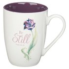 Ceramic Mug: Be Still (Psalm 46:10) Purple Inside (355 Ml) Homeware