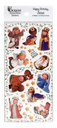 Happy Birthday Jesus Children's Nativity Stickers Stickers