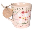 Ceramic Mug: Floral Flourishes, Joyful. Prayerful. Thankful. (1 Thess 5:16-18) (473 Ml) Homeware