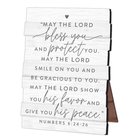 Tabletop Plaque, Stacked Wood: Blessing (Numbers 6:24-26) Easel Back (Mdf) Homeware
