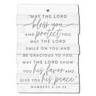 Plaque, Stacked Wood: Blessing (Numbers 6:24-26) (Mdf) Plaque