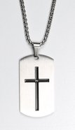 Just For Him Dog Tag, Silver 61 Cm (Joshua 1: 9) Jewellery