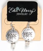 Earrings: Hope, Silver and Fresh Water Pearls, Rhodium Plating Jewellery