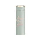 Stainless Steel Flask Water Bottle: Grace Upon Grace, Green, Gold Writing (450 Ml) Homeware