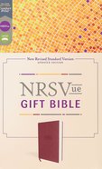 Nrsvue Gift Bible Burgundy Premium Imitation Leather