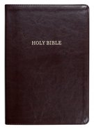 KJV Deluxe Reference Bible Super Giant Print Burgundy (Red Letter Edition) Premium Imitation Leather