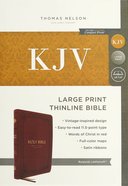 KJV Thinline Large Print Bible Vintage Series Burgundy (Red Letter Edition) Premium Imitation Leather