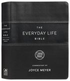 Amp Everyday Life Bible Large Print Black (Black Letter Edition) Imitation Leather