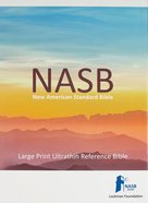 NASB 2020 Large Print Ultrathin Reference Bible Black Genuine Leather