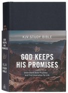 KJV God Keeps His Promises Study Bible Slate Leaf Hardback