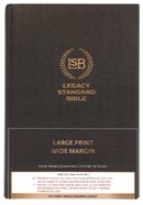 Lsb Large Print Wide Margin Bible Black (Red Letter Edition) Hardback