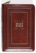 KJV Large Print Compact Bible Burgundy With Zipper (Red Letter Edition) Imitation Leather