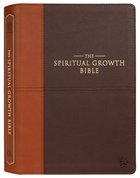 NLT Spiritual Growth Bible Espresso/Toffee Brown Indexed Imitation Leather