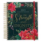 2023 18-Month Weekly Diary/Planner: In Strength and Dignity Navy (Proverbs 31:25) Spiral