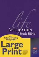 NKJV Life Application Study Bible Large Print 2nd Edition (Red Letter Edition) Hardback