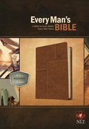 NLT Every Man's Bible Deluxe Messenger Edition Layered Brown (Black Letter Edition) Imitation Leather