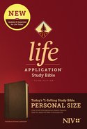 NIV Life Application Study Bible 3rd Edition Personal Size Dark Brown/Brown (Black Letter Edition) Imitation Leather