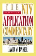 Joel/Obadiah/Malachi (Niv Application Commentary Series) Hardback