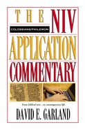 Colossians/Philemon (Niv Application Commentary Series) Hardback